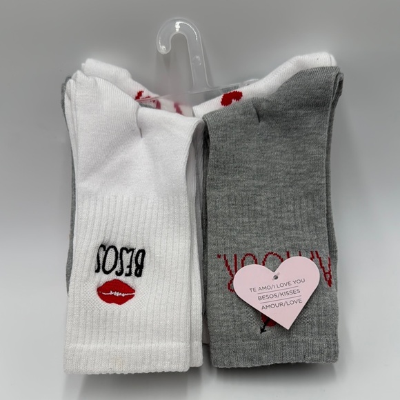 NWT Valentine’s Day Love Socks – 6 Pairs. One size - Picture 1 of 8